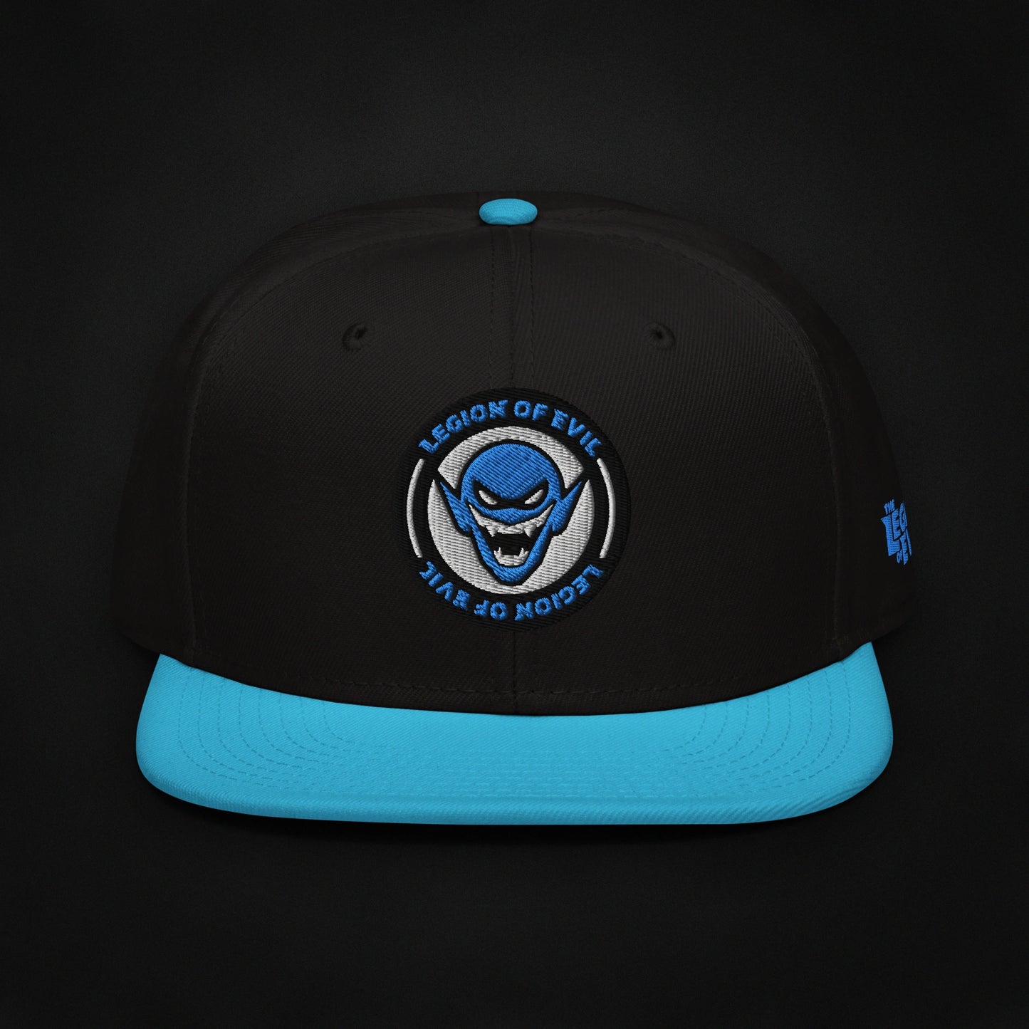 Legion Badge - Embroidered - Snapback Hat (Teal/Black)