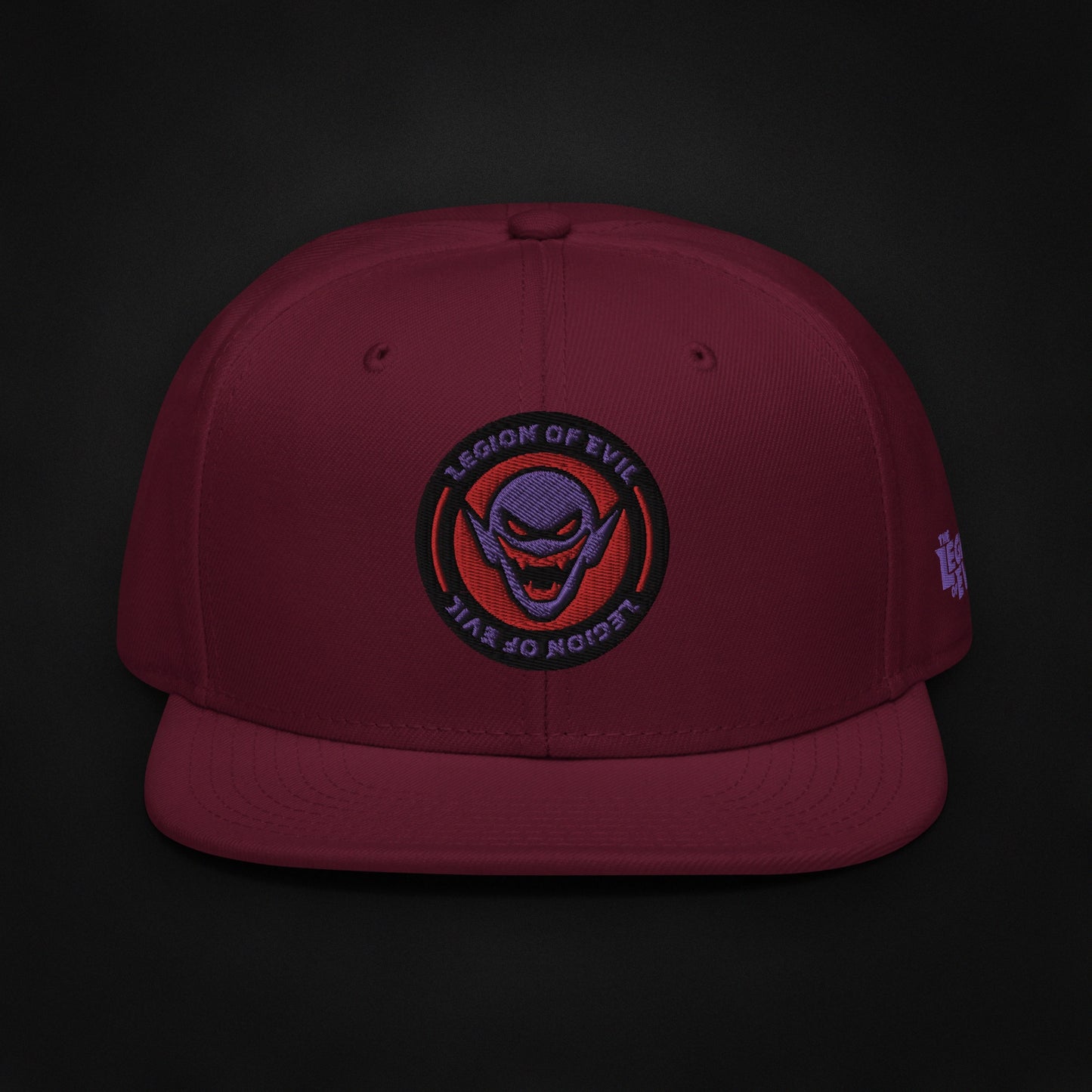 Legion Badge - Embroidered - Snapback Hat (Maroon)