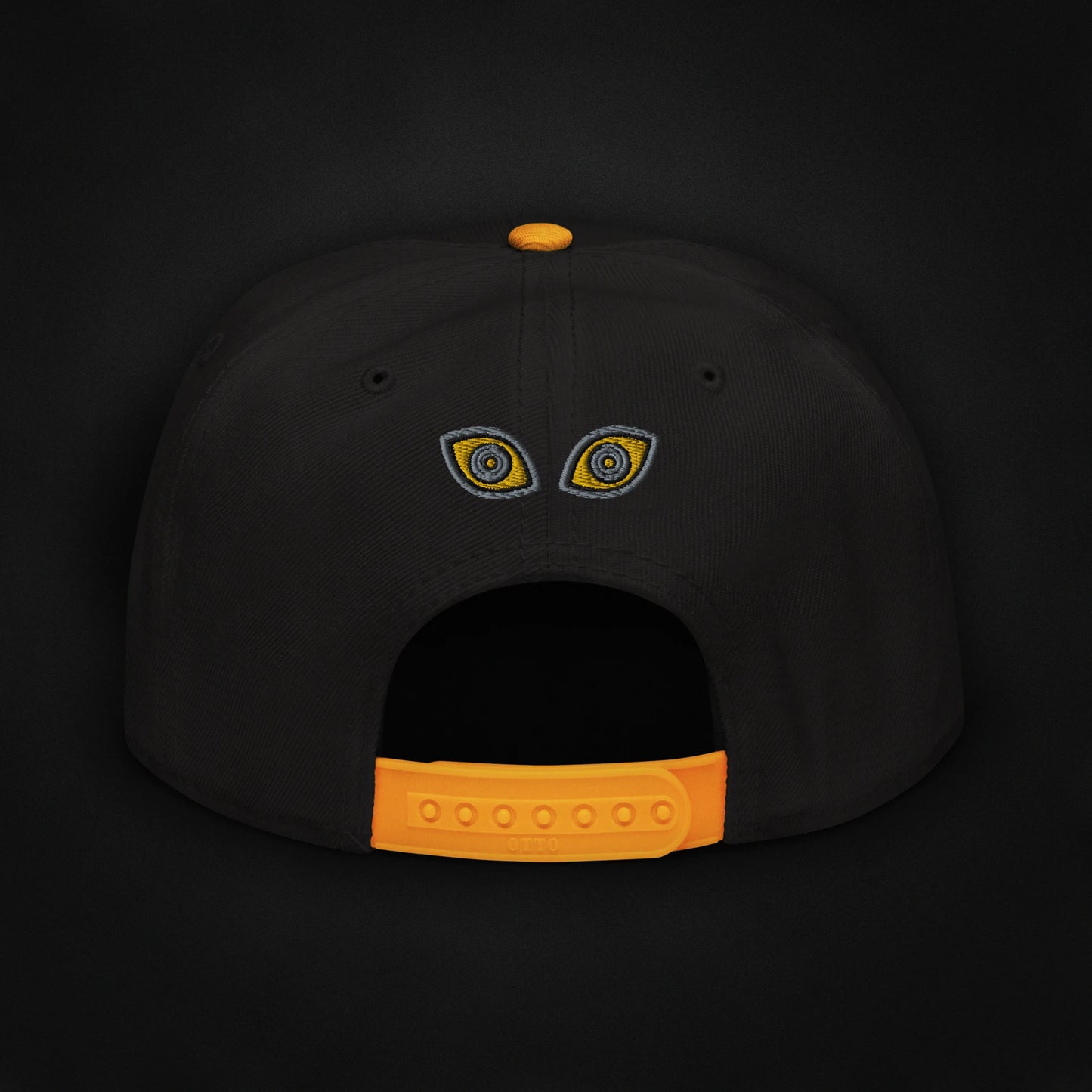 Beware - Embroidered - Snapback Hat (Black/Yellow)