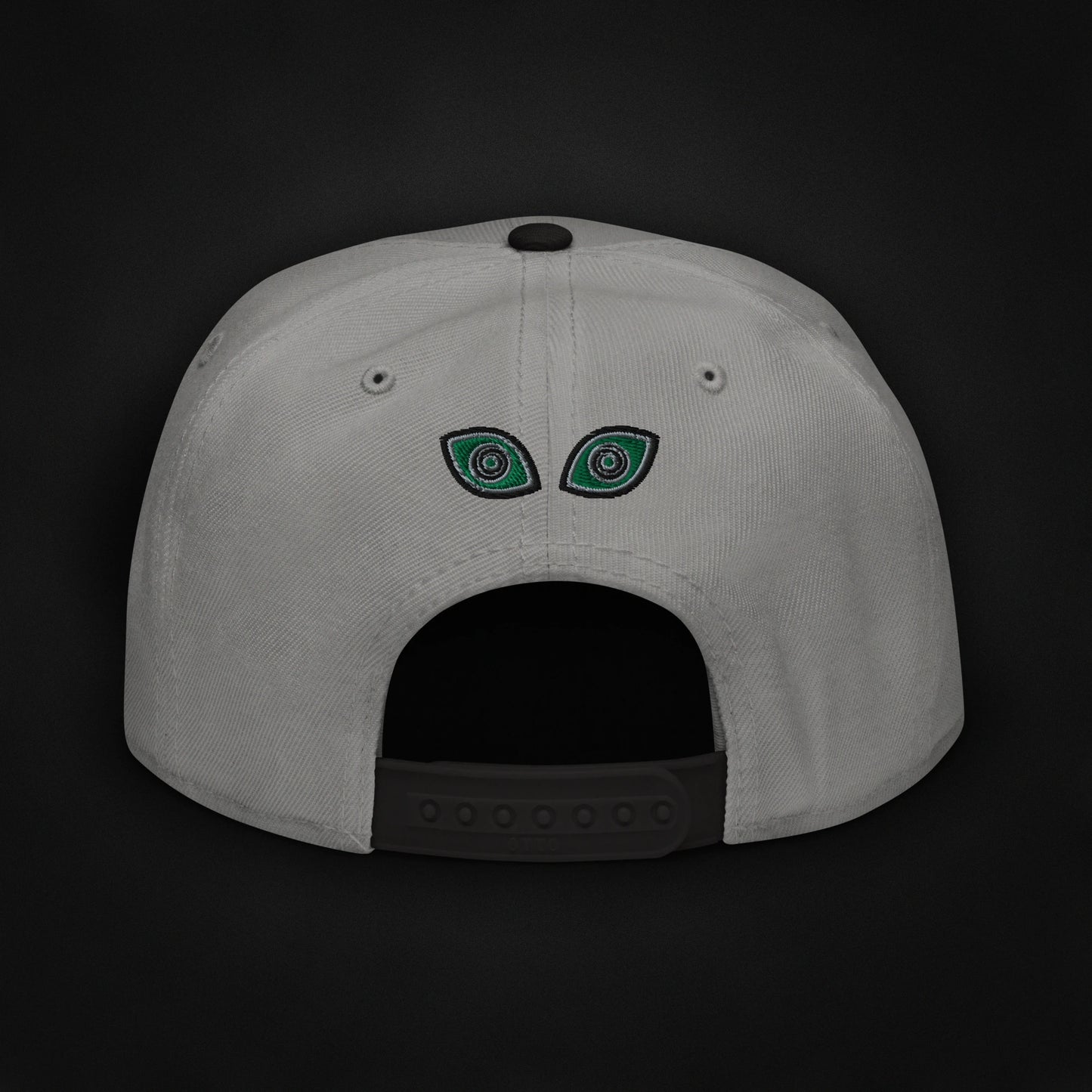 Beware - Embroidered - Snapback Hat (Gray/Black)