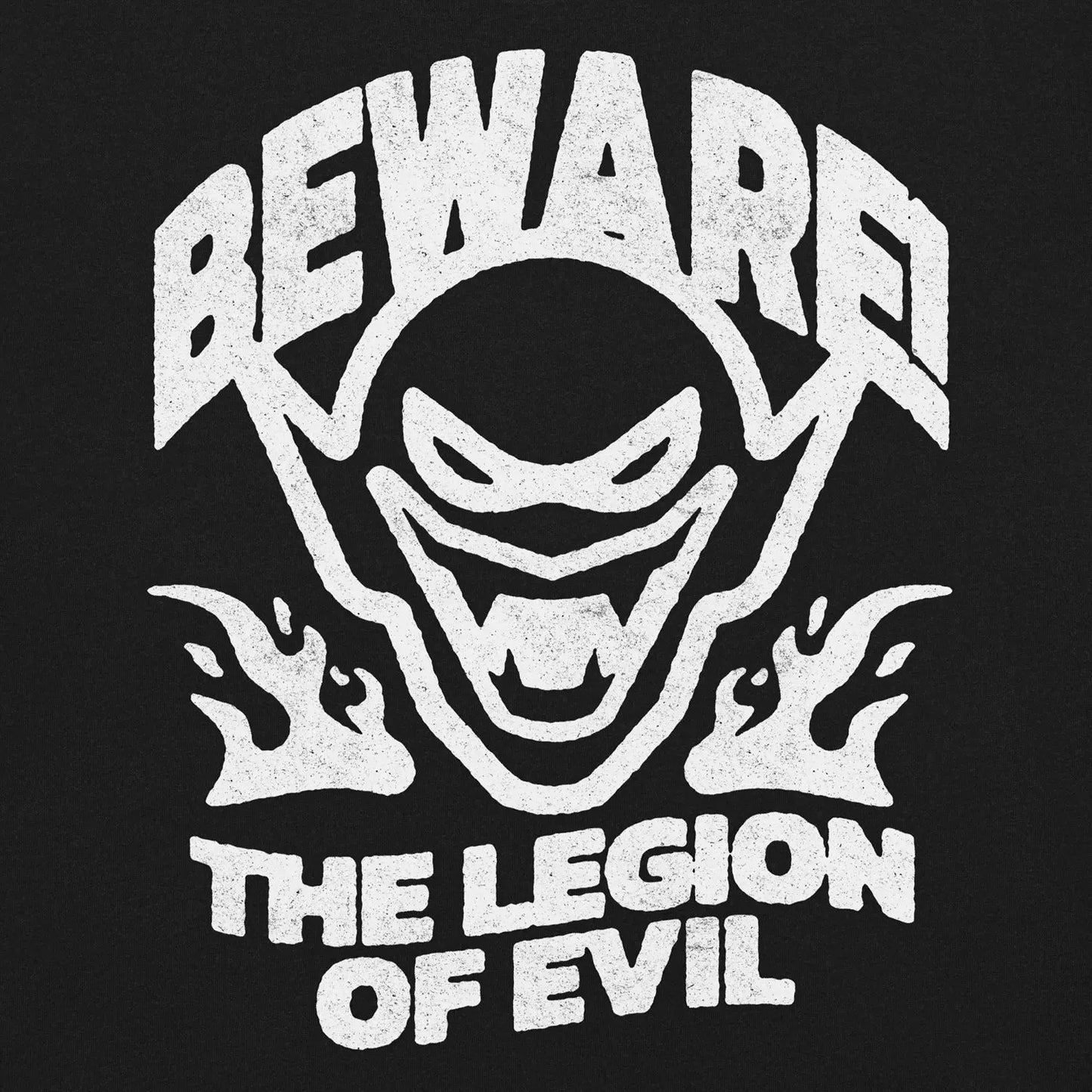Beware - Unisex garment-dyed heavyweight t-shirt (Black) The Legion of Evil