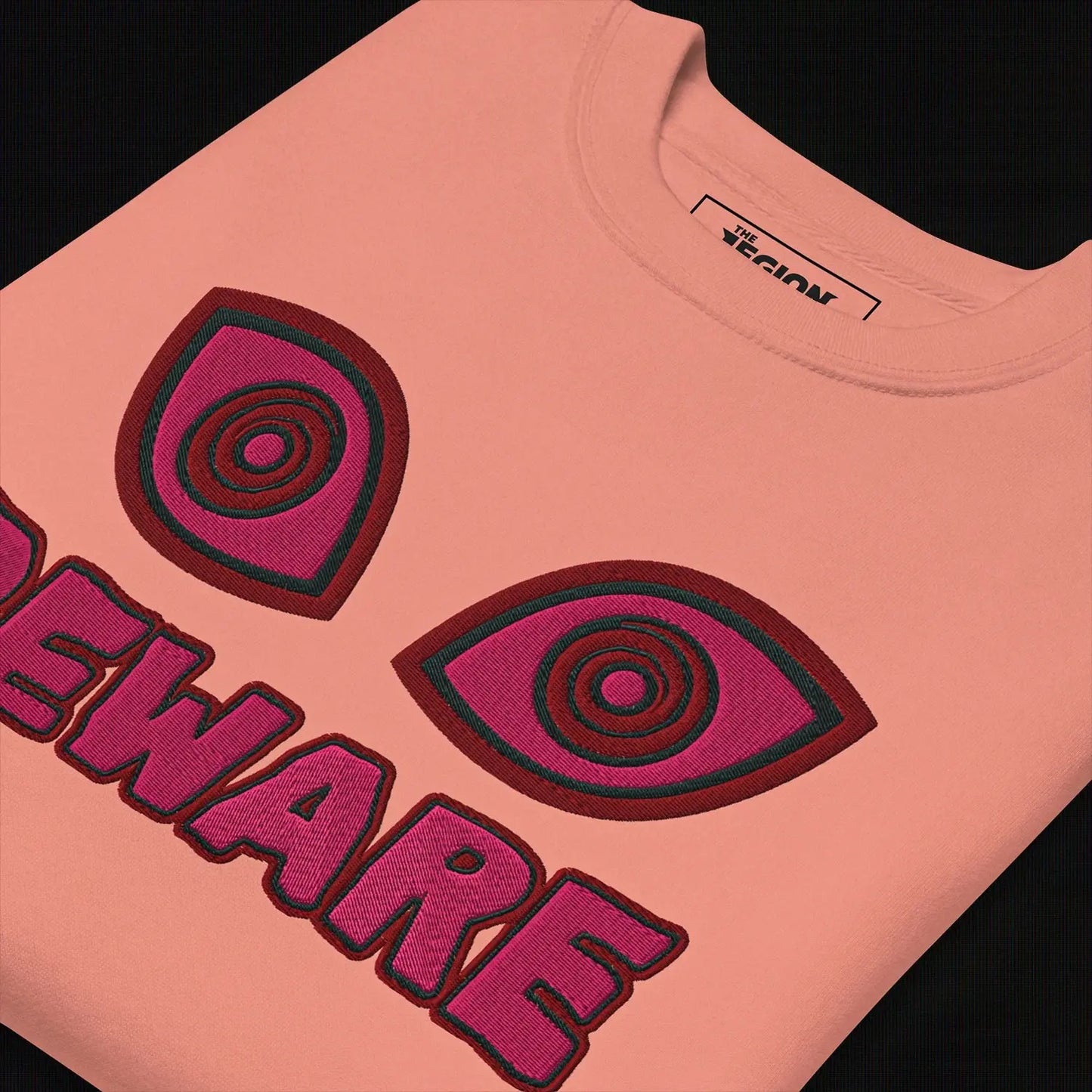 Beware Embroidered (Dusty Rose) Legion of Evil Store