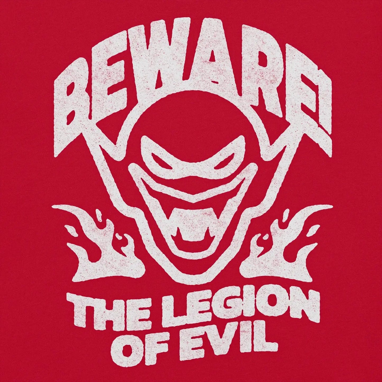 Beware - Unisex garment-dyed heavyweight t-shirt (Red) The Legion of Evil