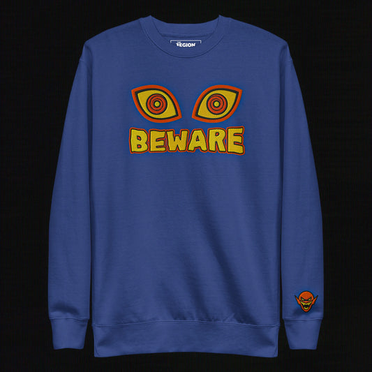Beware Embroidered (True Royal)