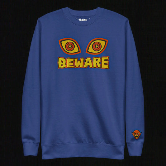 Beware Embroidered (True Royal) Legion of Evil Store
