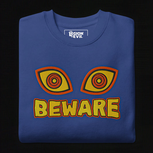 Beware Embroidered (True Royal)