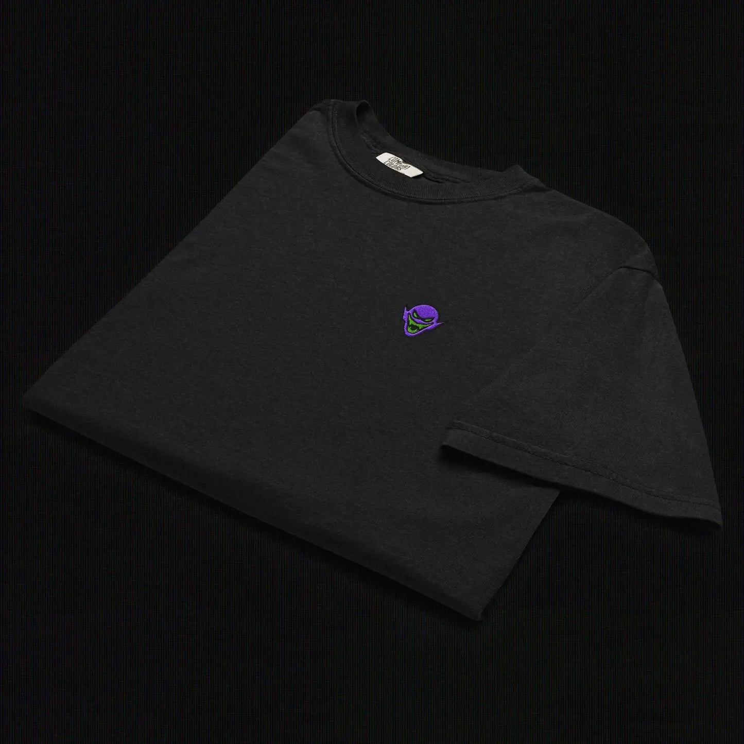 Hench Emblem Embroidery Unisex Garment-Dyed Heavyweight T-Shirt - Black The Legion of Evil
