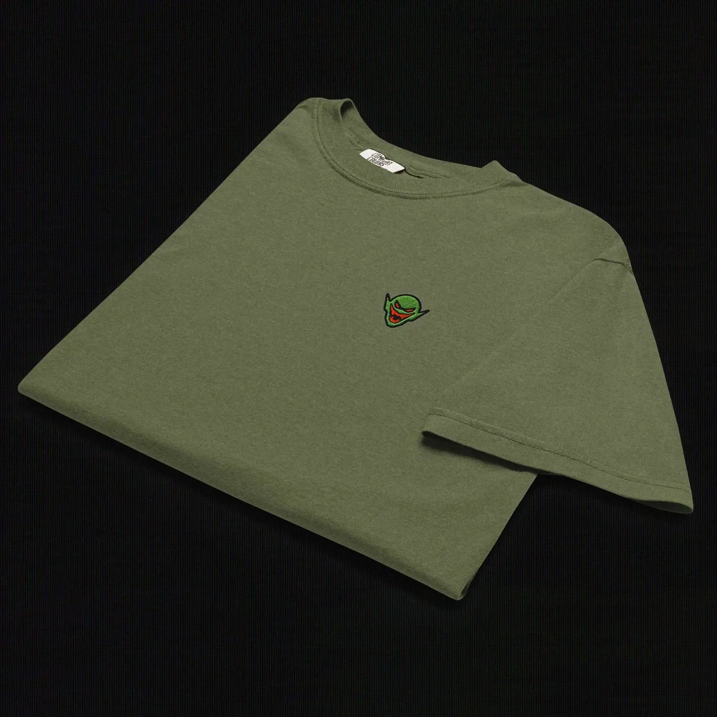 Hench Emblem Embroidery Unisex Garment-Dyed Heavyweight T-Shirt - Green The Legion of Evil