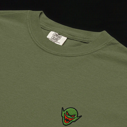 Hench Emblem Embroidery Unisex Garment-Dyed Heavyweight T-Shirt - Green The Legion of Evil