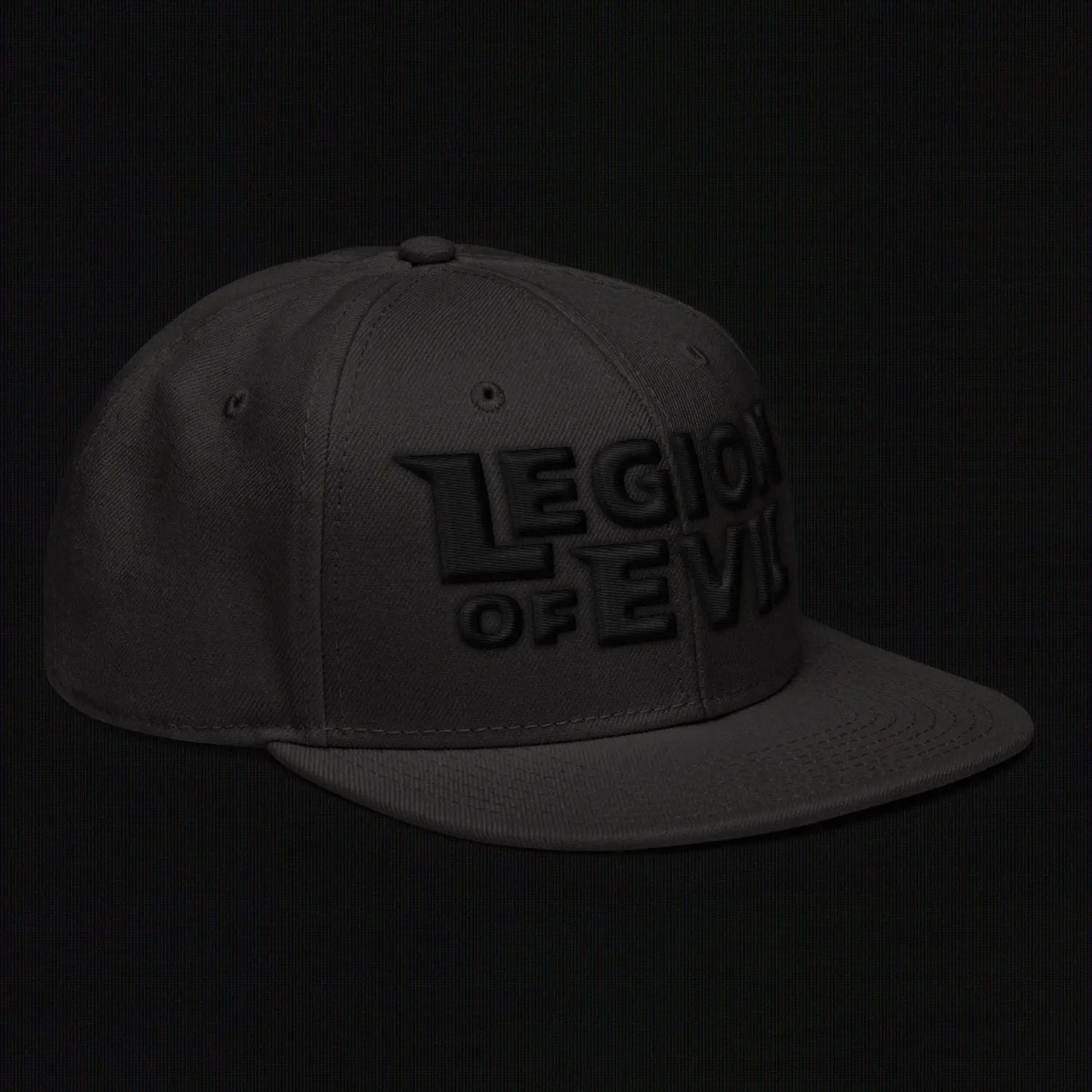 Legion of Evil - 3D Puff - Snapback Hat (Black) The Legion of Evil