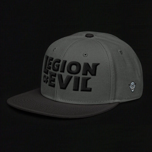Legion of Evil - 3D Puff - Snapback Hat (Black/Gray) The Legion of Evil