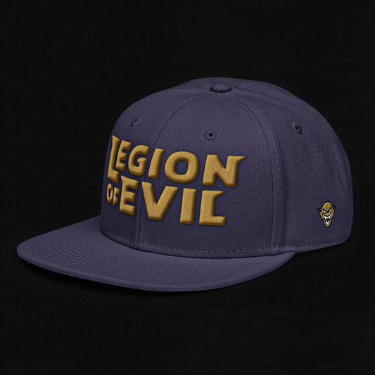 Legion of Evil - 3D Puff - Snapback Hat (Navy Blue)