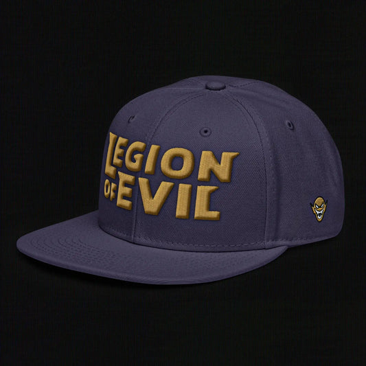 Legion of Evil - 3D Puff - Snapback Hat (Navy Blue) The Legion of Evil