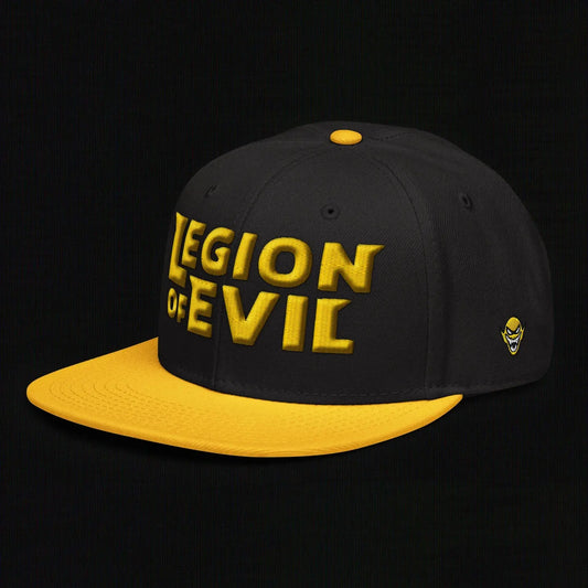 Legion of Evil - 3D Puff - Snapback Hat (Black/Gold) The Legion of Evil