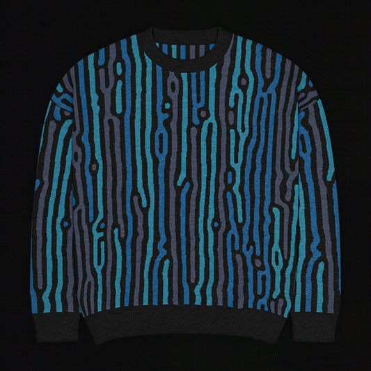 Legion of Evil - Lomita Relaxed Fit Knit Sweater (Teal Royal)