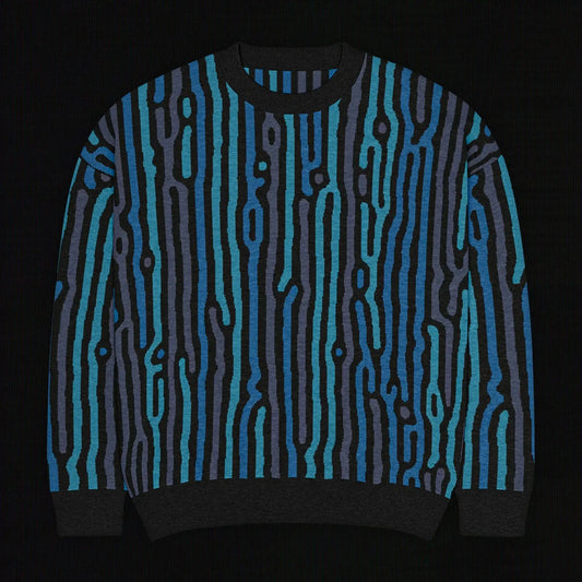 Legion of Evil - Lomita Relaxed Fit Knit Sweater (Teal Royal) The Legion of Evil