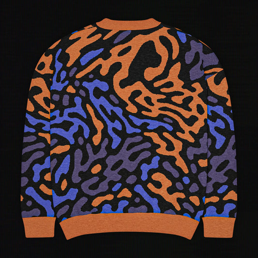 Legion of Evil - Neptune Relaxed Fit Knit Sweater (Royal Orange)