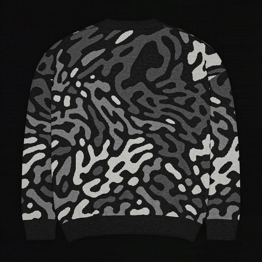 Legion of Evil - Neptune Relaxed Fit Knit Sweater (Monochrome)