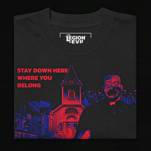 The Valley in Hell Oversized Tee (Red + Blue) The Legion of Evil