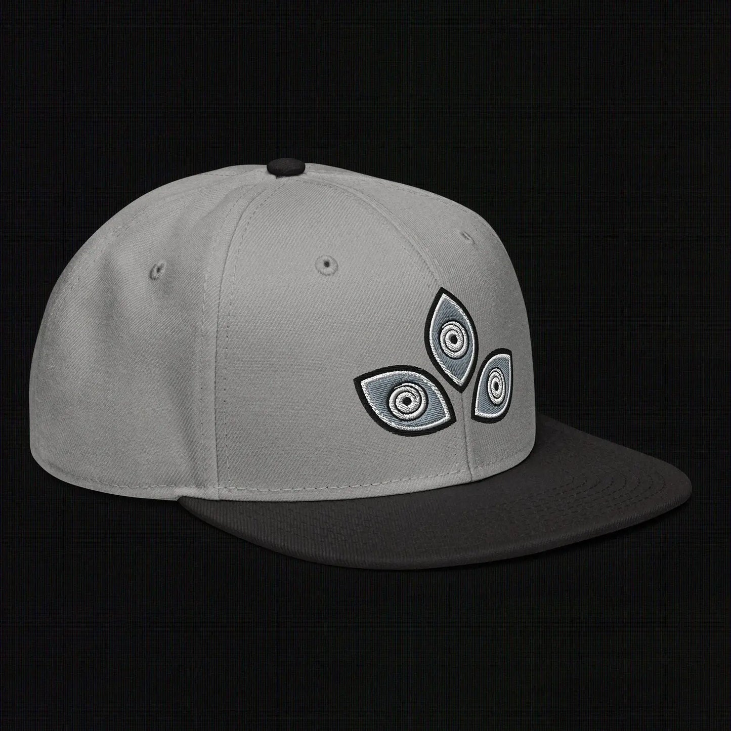 Triclops - Flat Embroidery - Snapback Hat (Gray/Black) The Legion of Evil