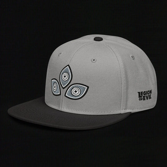 Triclops - Flat Embroidery - Snapback Hat (Gray/Black) The Legion of Evil