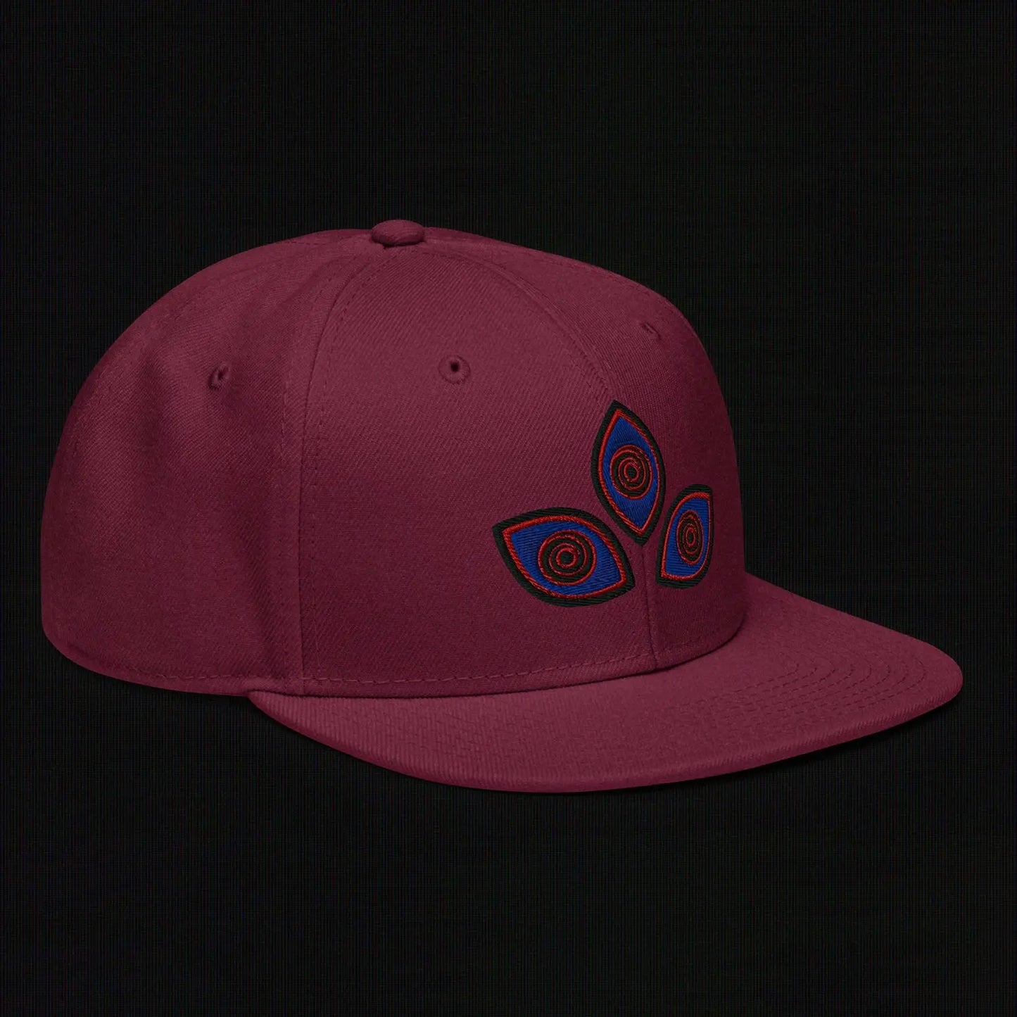 Triclops - Flat Embroidery - Snapback Hat (Maroon) The Legion of Evil