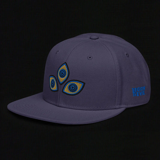 Triclops - Flat Embroidery - Snapback Hat (Navy) The Legion of Evil