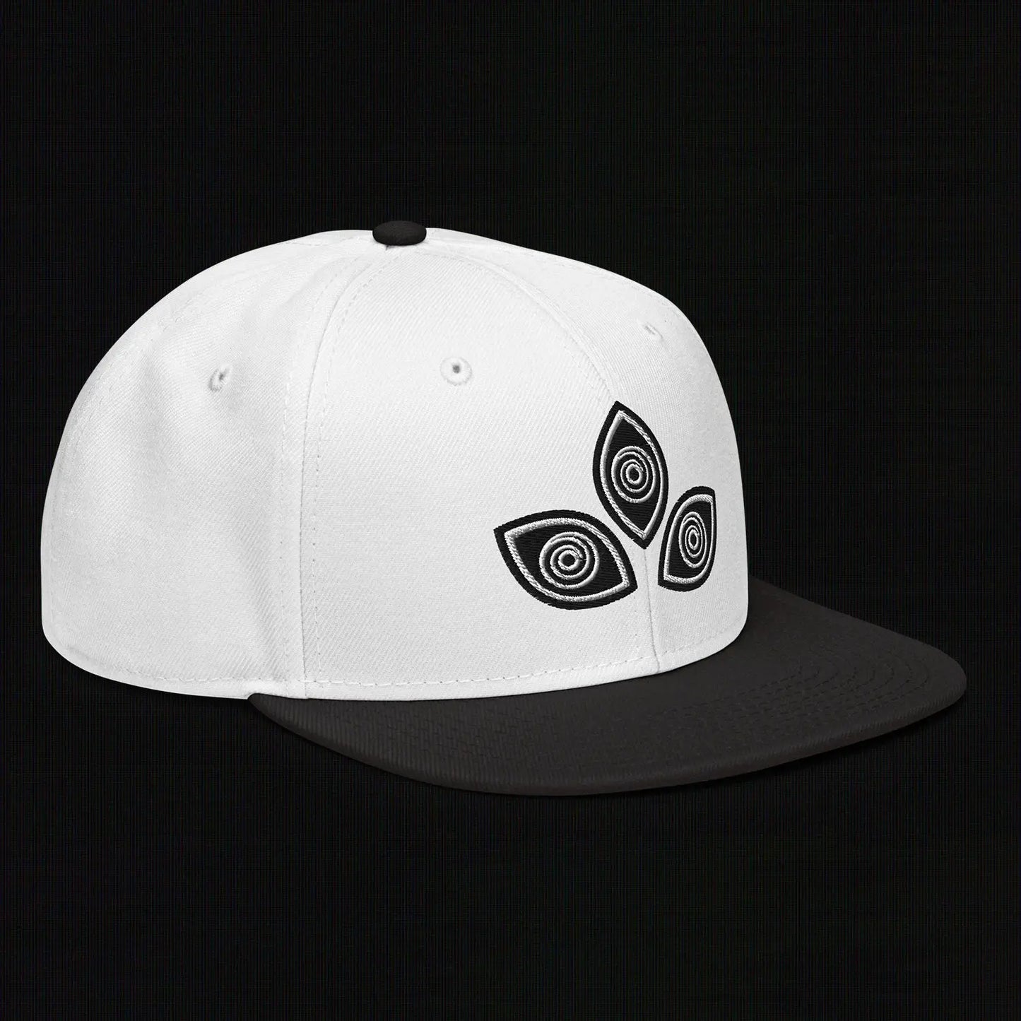 Triclops - Flat Embroidery - Snapback Hat (White/Black) The Legion of Evil