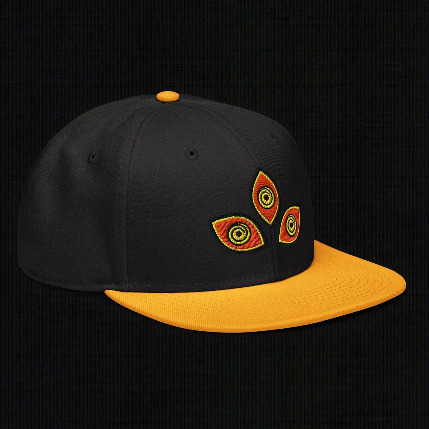 Triclops - Flat Embroidery - Snapback Hat (Yellow/Black) The Legion of Evil