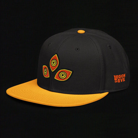 Triclops - Flat Embroidery - Snapback Hat (Yellow/Black) The Legion of Evil