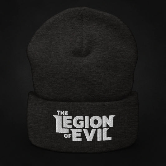 Legion of Evil Type Logo - Cuffed Beanie (Dark Grey) The Legion of Evil