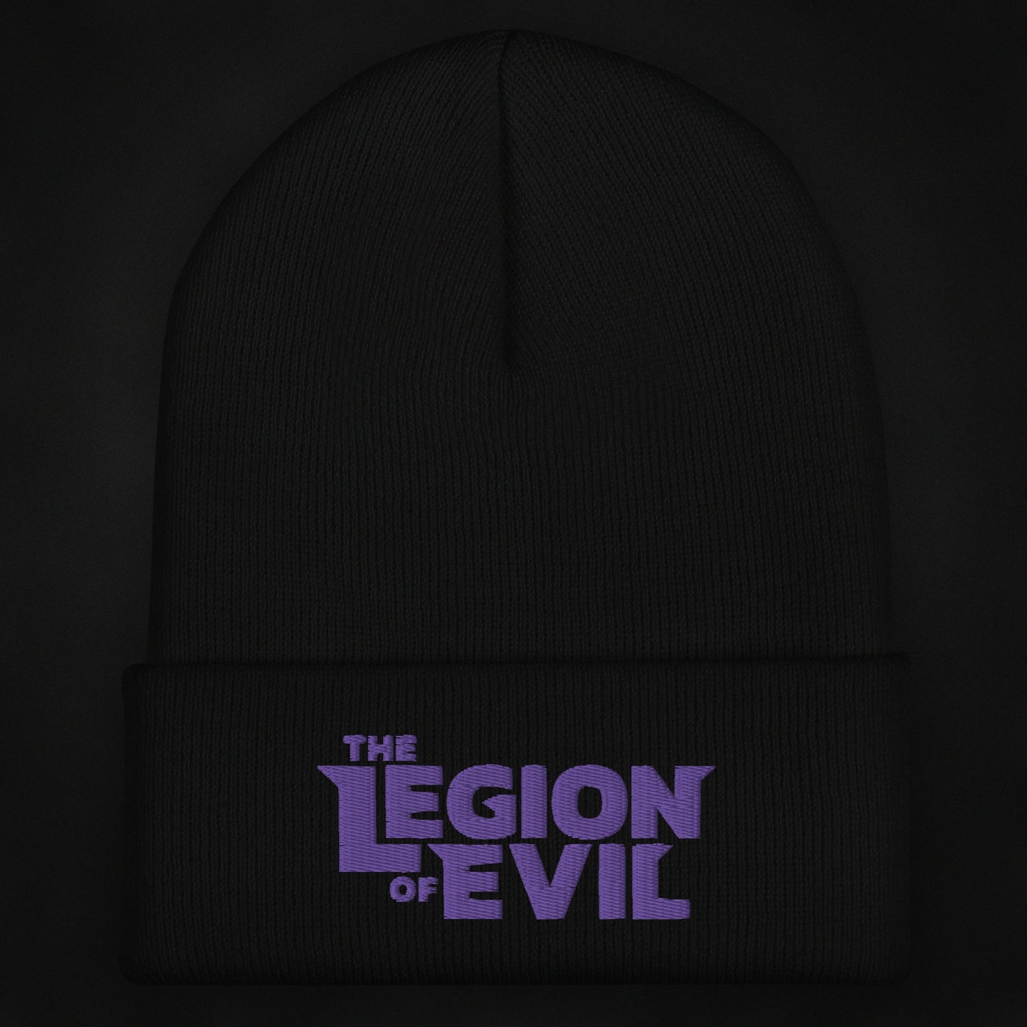 Legion of Evil Type Logo - Cuffed Beanie (Black)