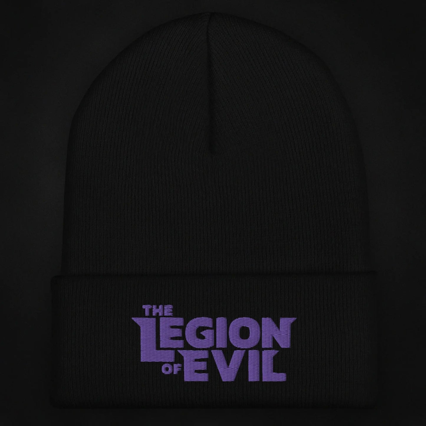Legion of Evil Type Logo - Cuffed Beanie (Black) Legion of Evil Store