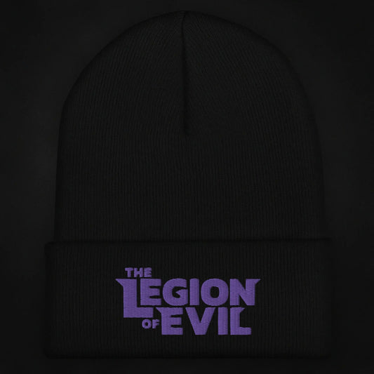 Legion of Evil Type Logo - Cuffed Beanie (Black) Legion of Evil Store