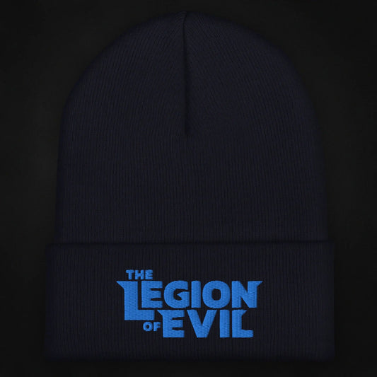Legion of Evil Type Logo - Cuffed Beanie (Navy) The Legion of Evil