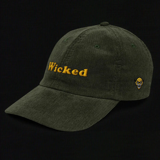 Wicked Embroidered -The Legion of Evil - Vintage corduroy cap The Legion of Evil