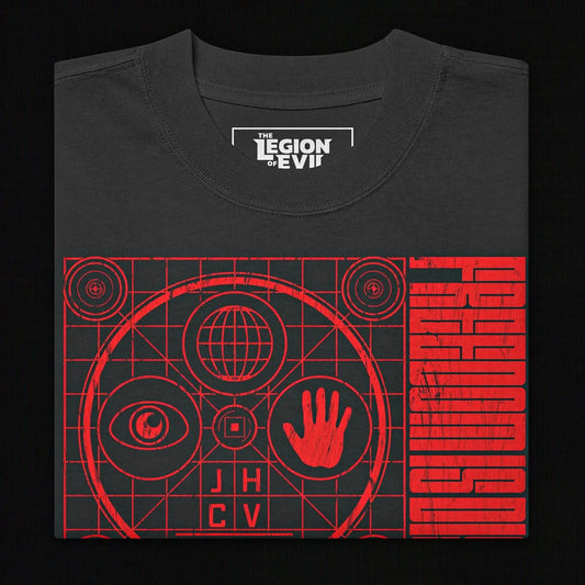 Hypnophobia Oversized Tee (Red + Black) The Legion of Evil