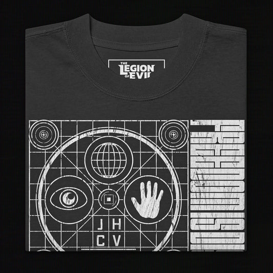 Hypnophobia Oversized Tee (White + Black)