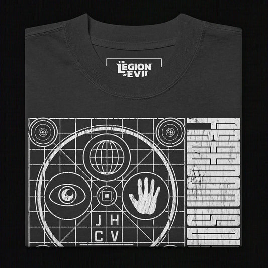 Hypnophobia Oversized Tee (White + Black) The Legion of Evil