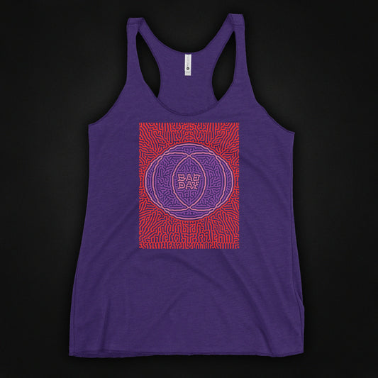 Bad Day Women's Racerback Tank Purple Rush