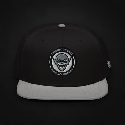 Legion Badge - Embroidered - Snapback Hat (Gray/Black)