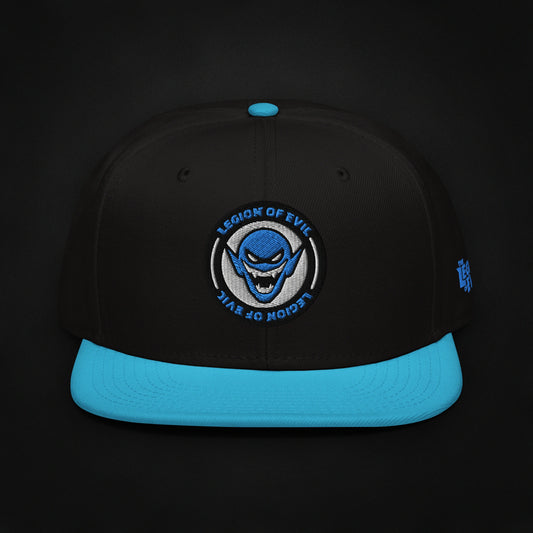 Legion Badge - Embroidered - Snapback Hat (Teal/Black)