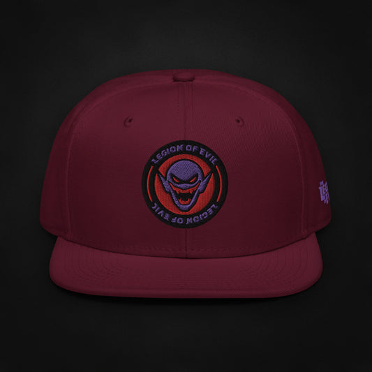 Legion Badge - Embroidered - Snapback Hat (Maroon)
