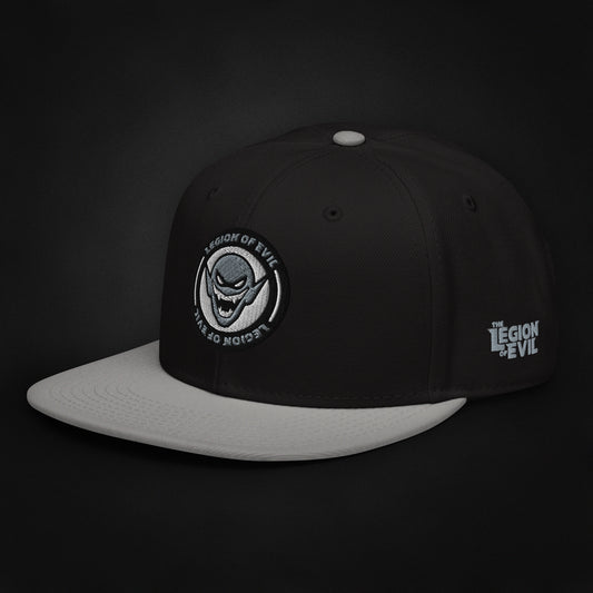 Legion Badge - Embroidered - Snapback Hat (Gray/Black)