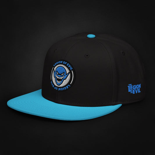 Legion Badge - Embroidered - Snapback Hat (Teal/Black)