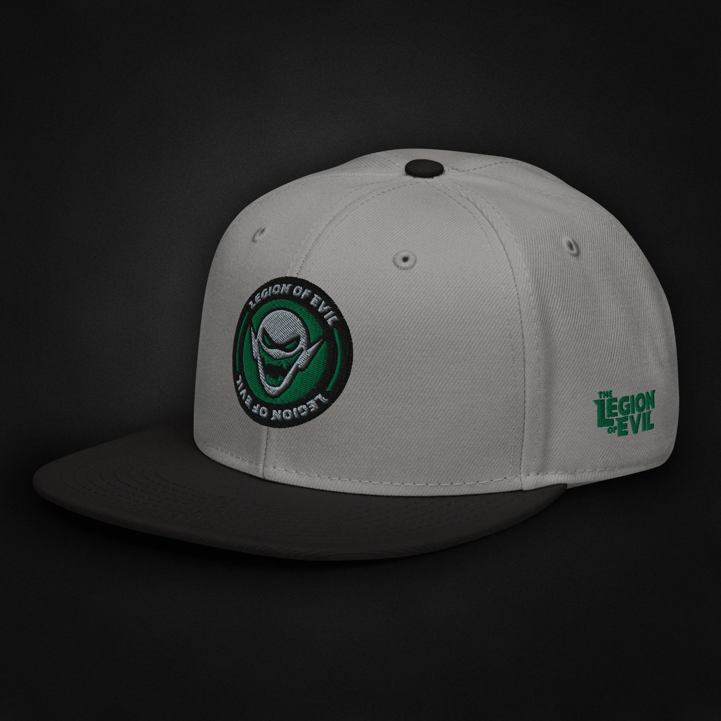 Legion Badge - Embroidered - Snapback Hat (Black/Gray)