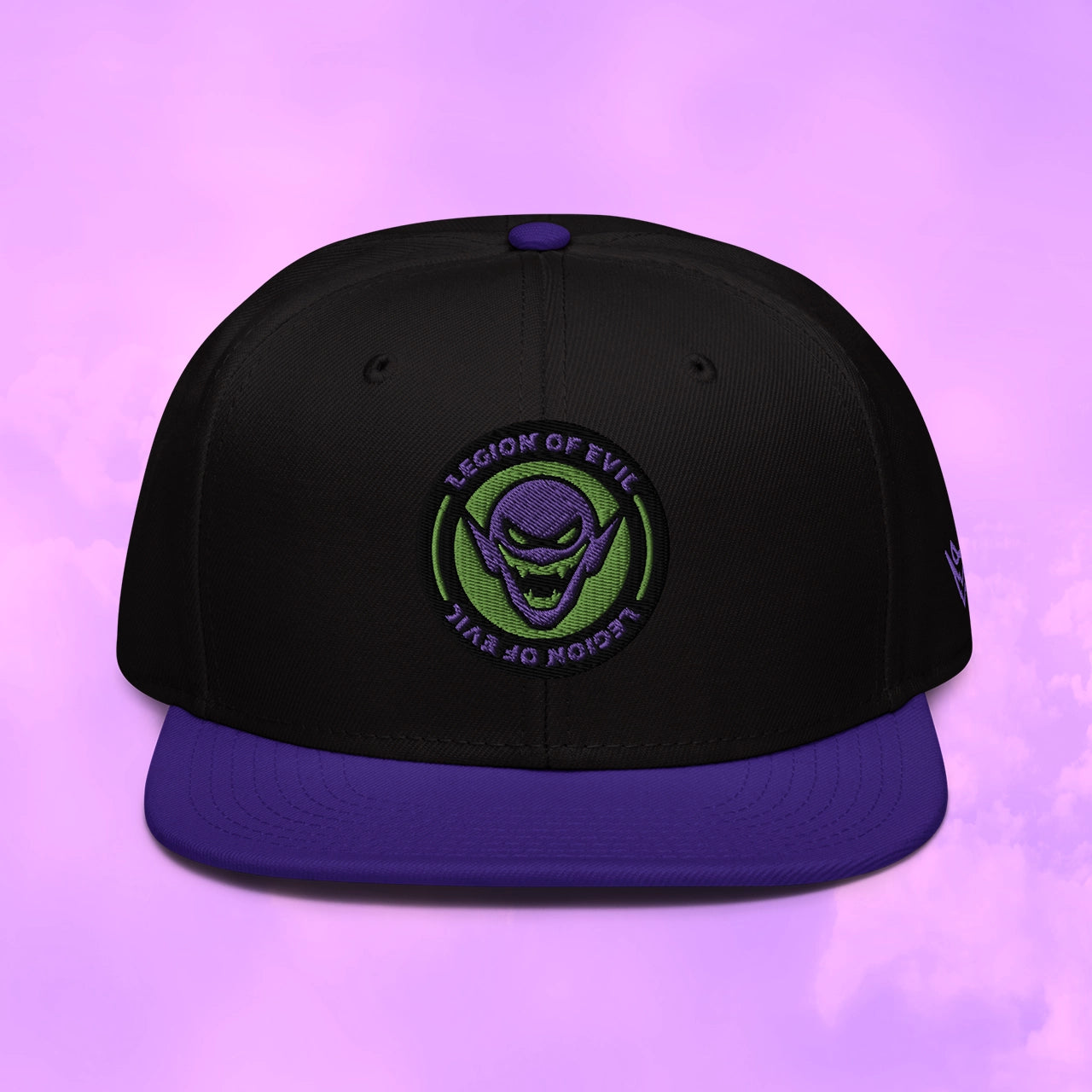 Legion Badge - Embroidered - Snapback Hat (Purple/Black)