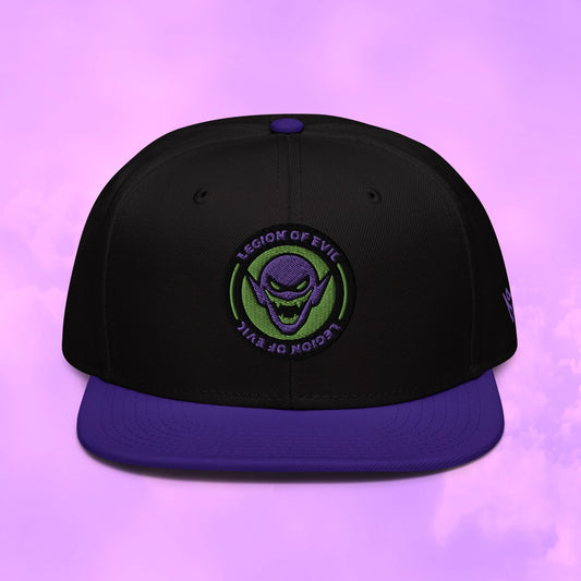 Legion Badge - Embroidered - Snapback Hat (Purple/Black)