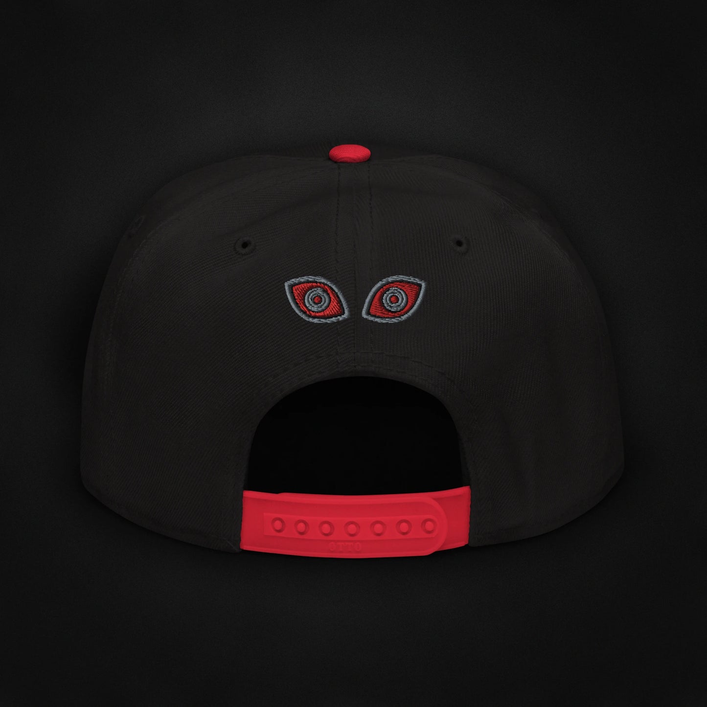 Beware - Embroidered - Snapback Hat (Black/Red)