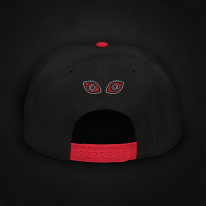 Beware - Embroidered - Snapback Hat (Black/Red)